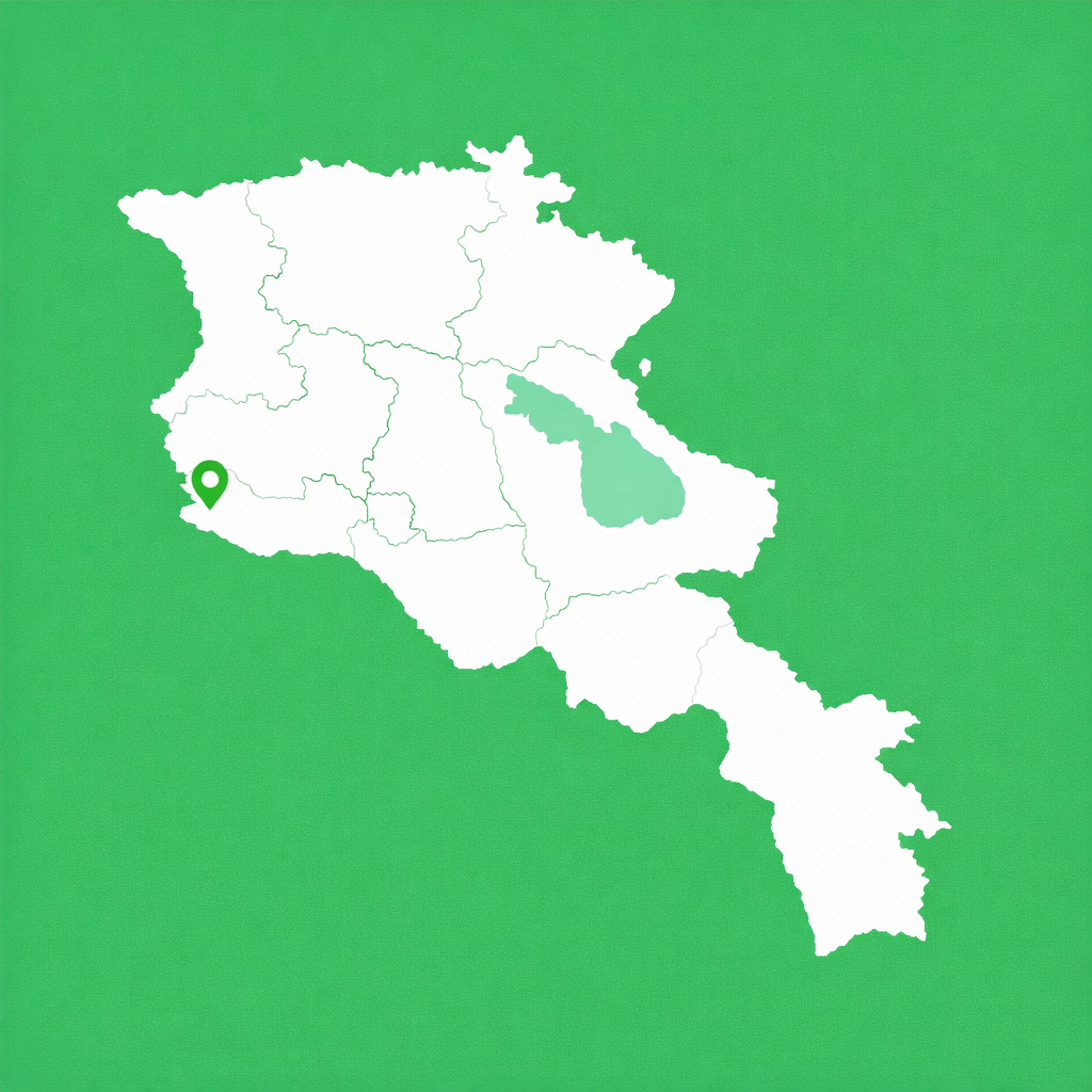 Շենիկի տեղակայումը